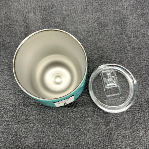 Corkcicle Stemless Cup Tael Aqua Glitter Insulated Wine Glass cold hot 12 oz - Picture 7 of 8